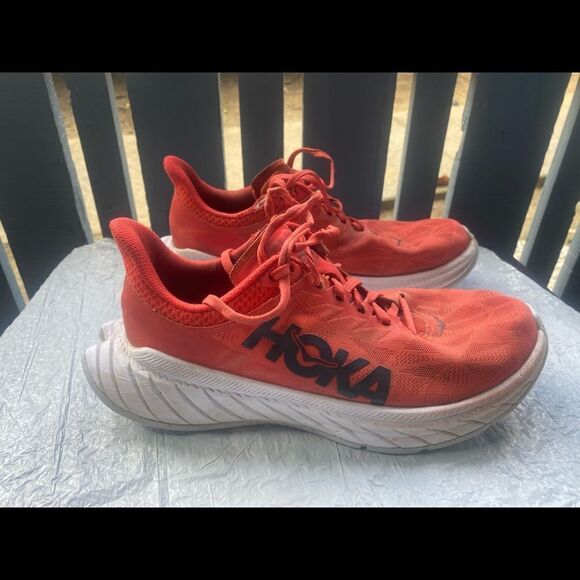 Hoka One One Men’s Carbon X2 Red Sz 8D - Picture 3 of 10